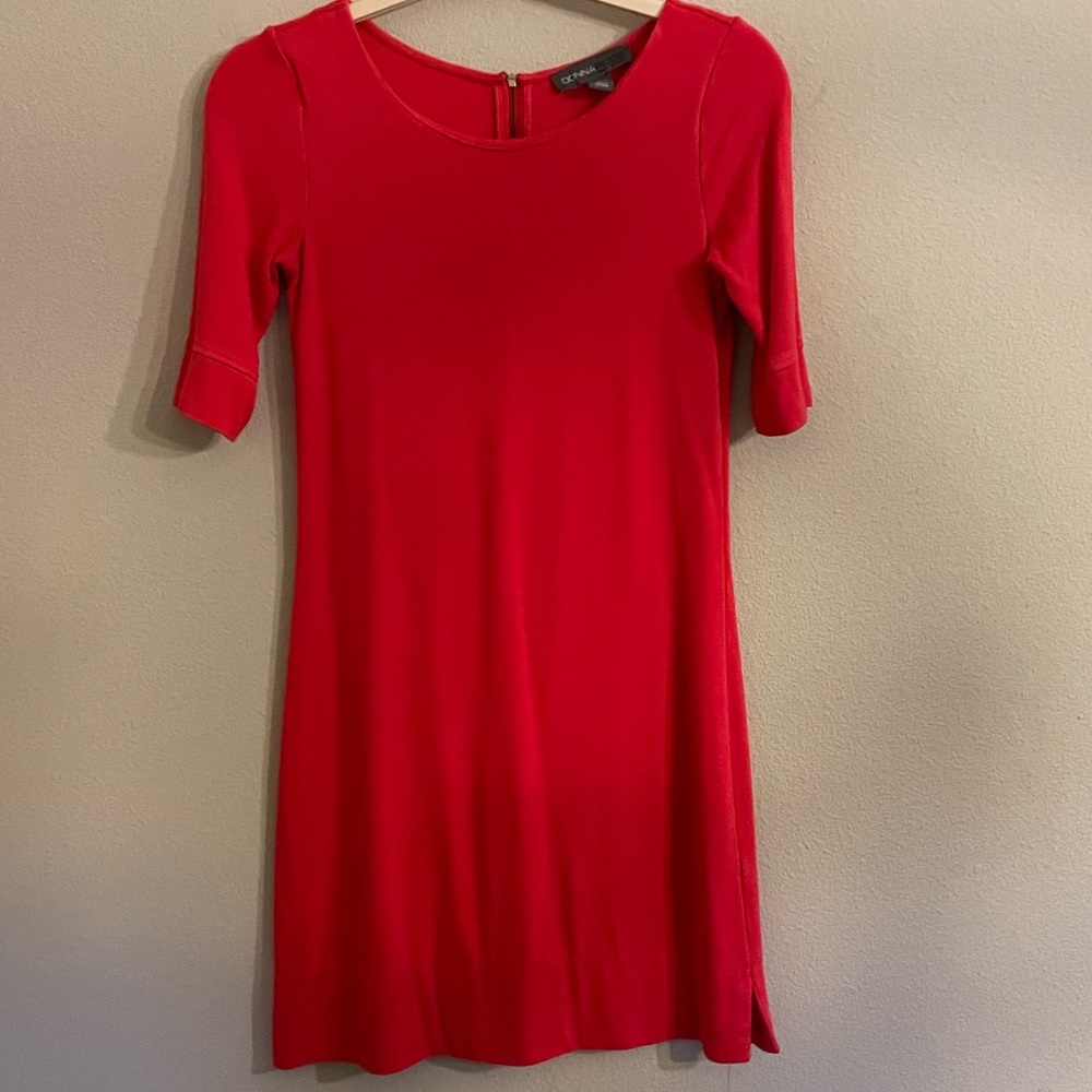 Coral Donna Ricco New York Cotton Dress